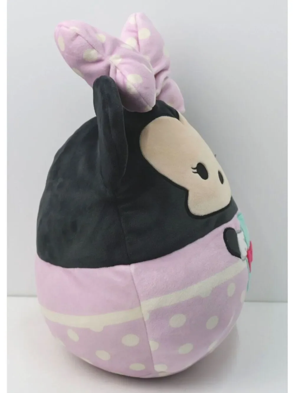Squishmallow Disney Minnie Mouse Plush Pillow with Polka Dot Bow